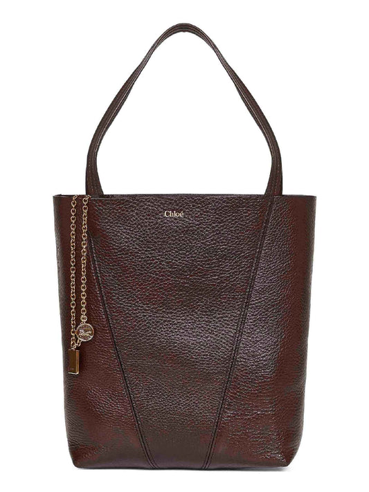 Tote bag Chloé Spin marrone