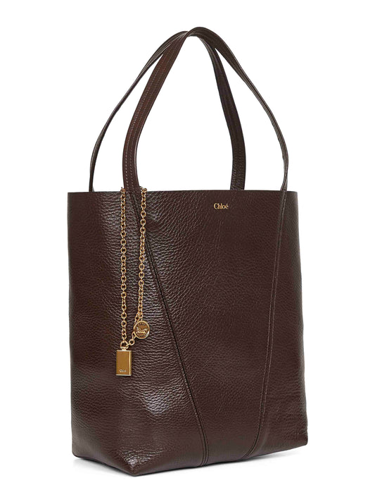 Tote bag Chloé Spin marrone