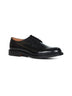 Black leather Shannon lace-up derby blucher
