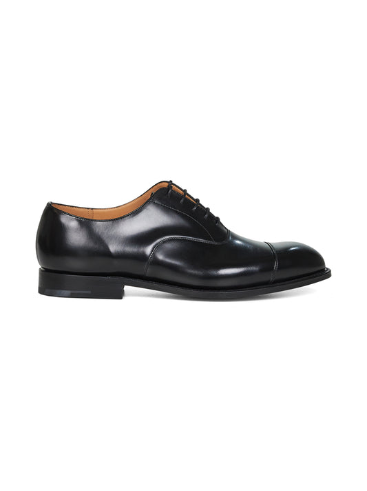 Black leather Consul classic lace-up oxford
