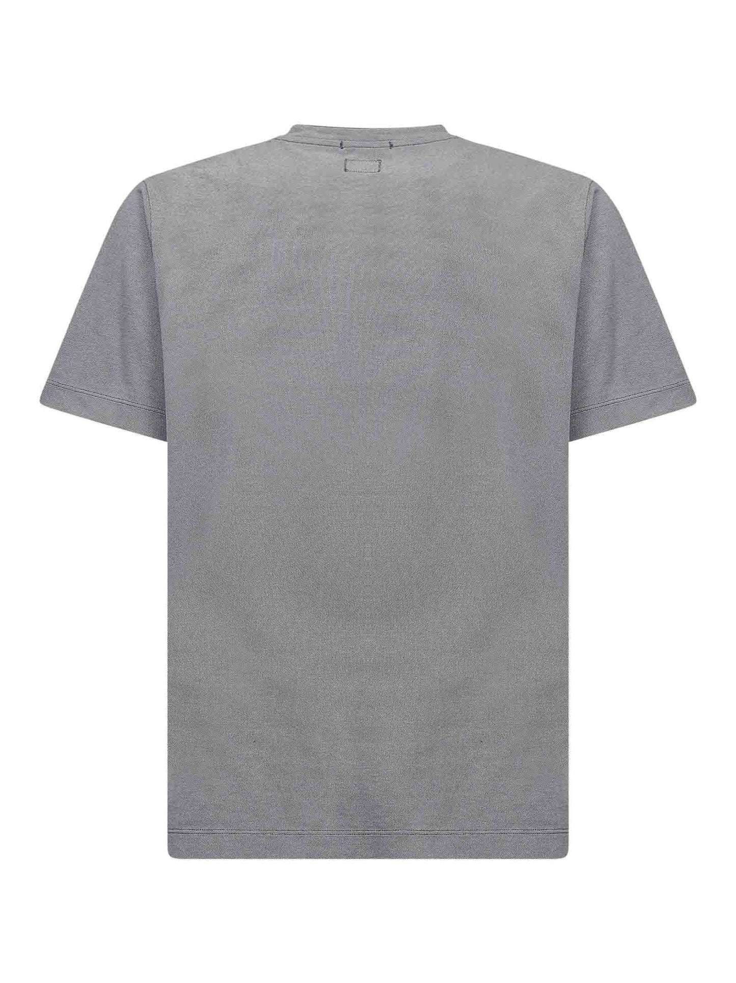 T-shirt Tacting Piquet Embroidery grigia