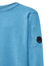 Light blue Lambswool GRS Crewneck Lens sweater