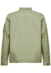 Grey Organic Gabardine Zipped overshirt