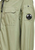 Grey Organic Gabardine Zipped overshirt