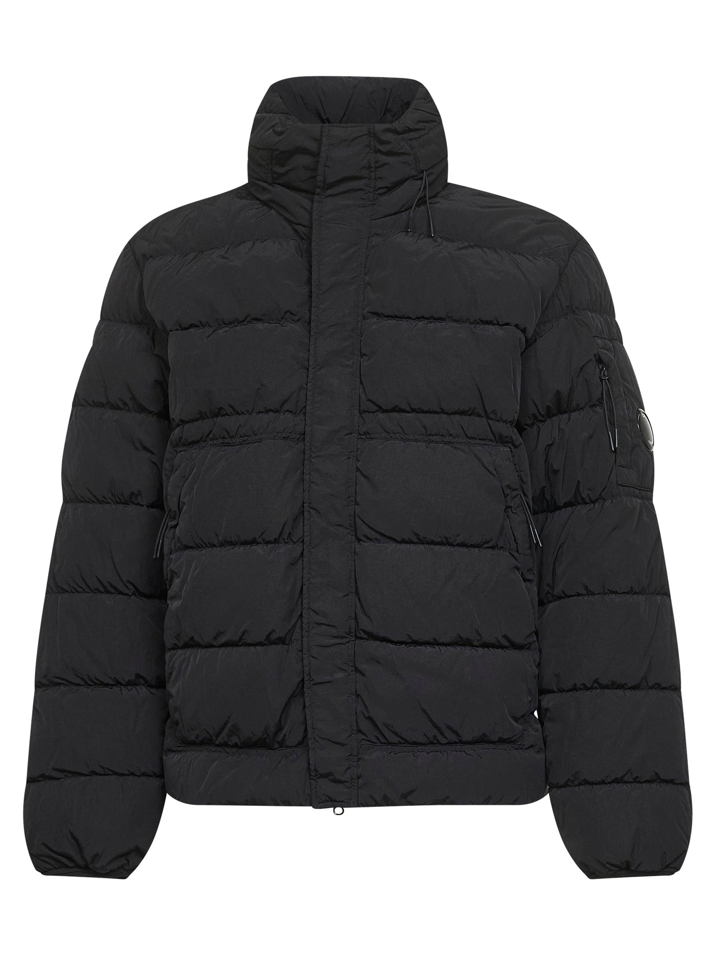 Black Chrome-R hooded down jacket