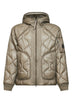 Grey Padded Hooded Liner down jacket