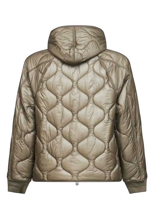 Grey Padded Hooded Liner down jacket