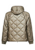 Grey Padded Hooded Liner down jacket