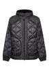 Black Padded Hooded Liner down jacket