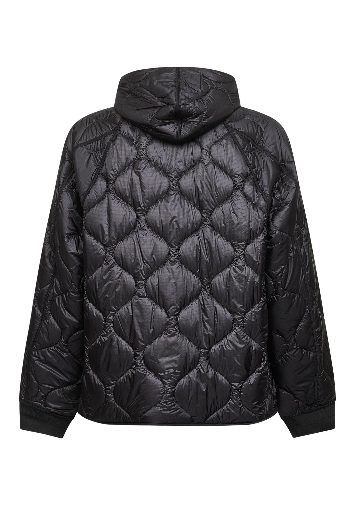 Black Padded Hooded Liner down jacket