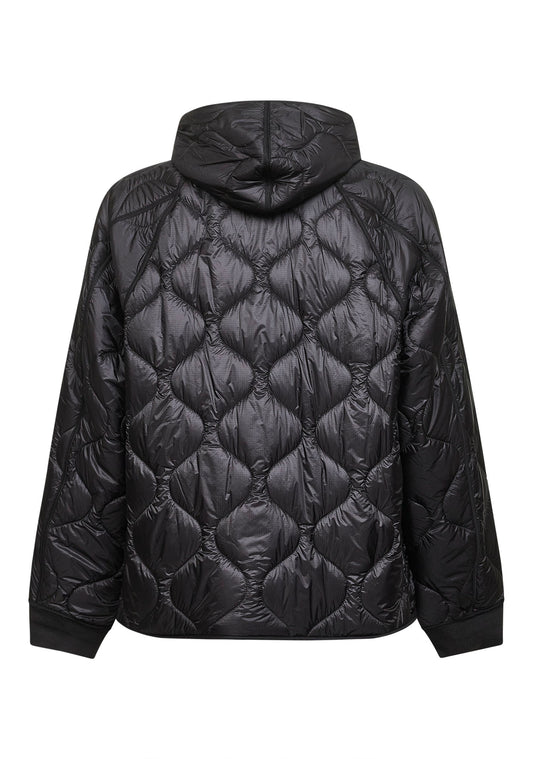 Black Padded Hooded Liner down jacket