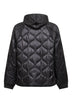 Black Padded Hooded Liner down jacket
