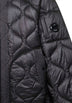 Black Padded Hooded Liner down jacket