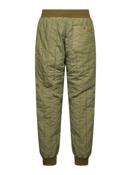 Green GD Liner Padded jogger trousers