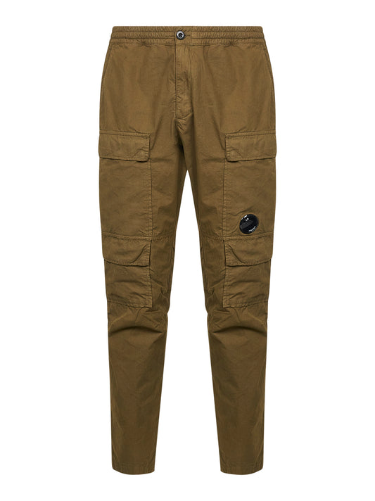 Green Microreps Regular Cargo trousers