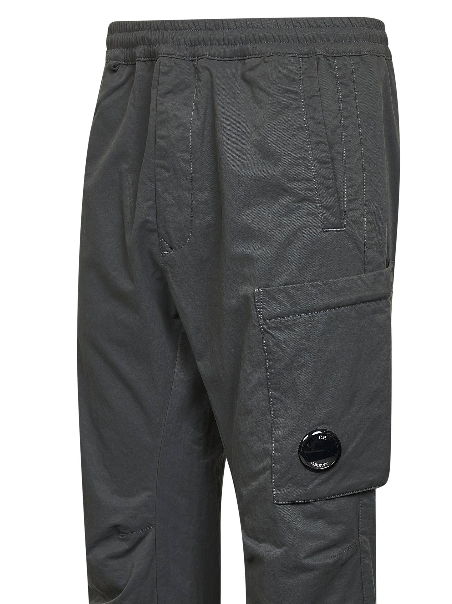 Grey Diagonal Flatt Nylon Regular cargo trousers