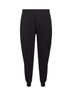 Pantaloni sportivi cargo in felpa di cotone nero