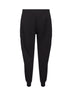 Pantaloni sportivi cargo in felpa di cotone nero