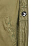 Green Diagonal Raised Fleece Mixed zip-up hoodie