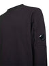 Black Diagonal Raised Fleece Crewneck Lens sweatshirt