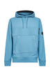 Light Blue Diagonal Raised Fleece Hooded Lens hoodie