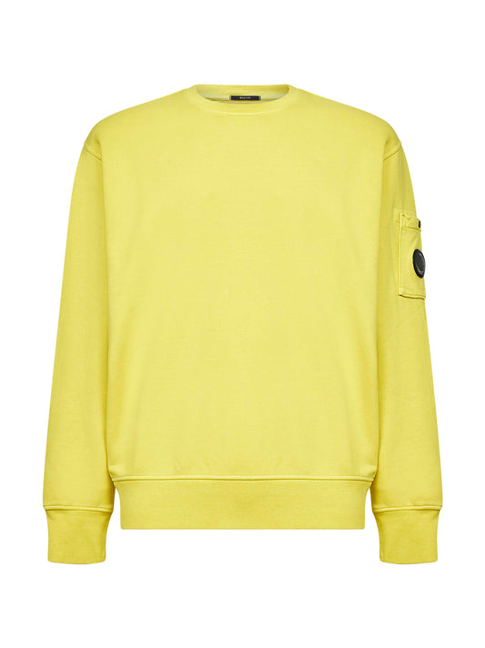Yellow cotton Lens crewneck sweatshirt
