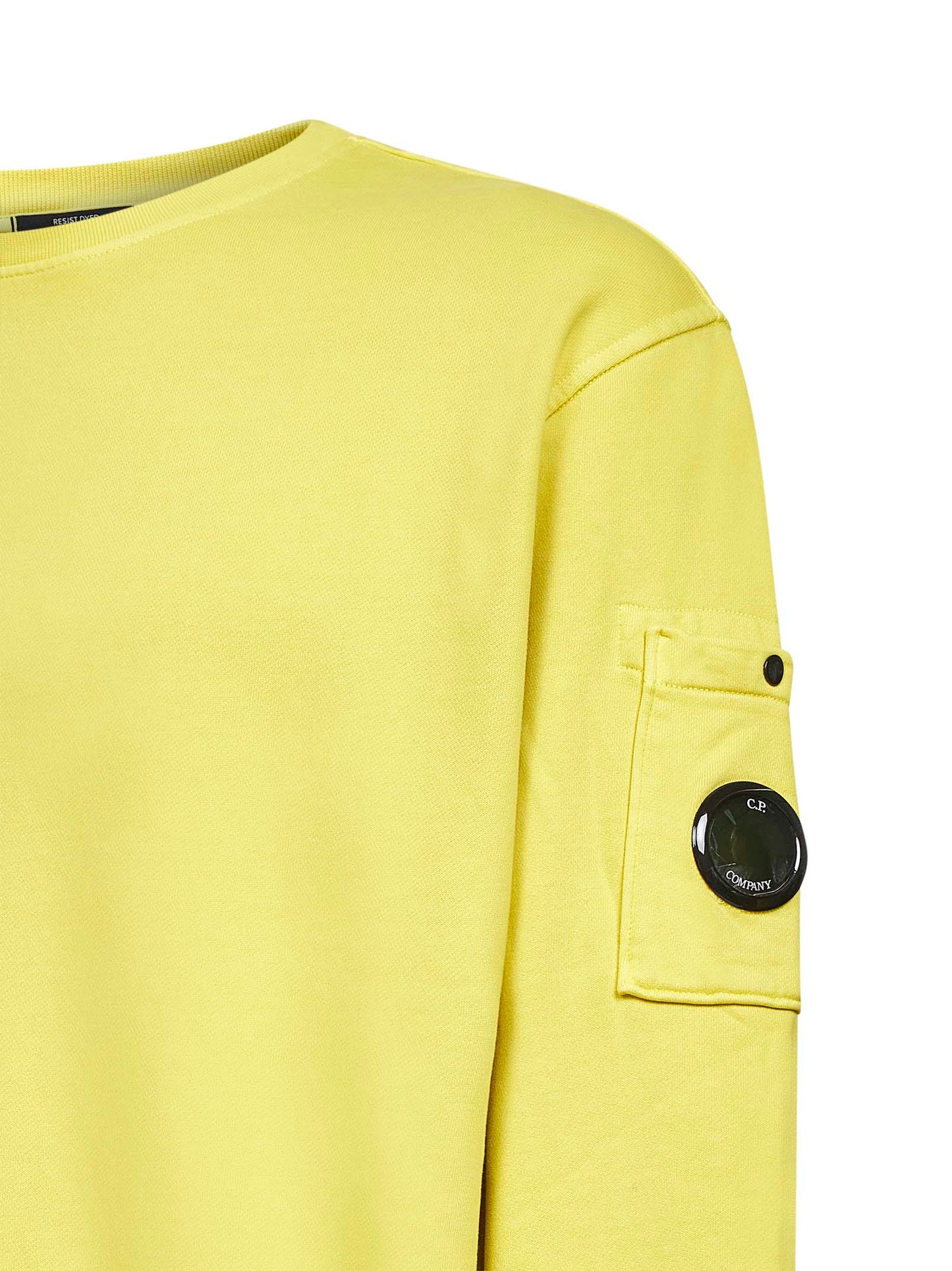 Yellow cotton Lens crewneck sweatshirt