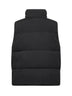 Black Eco-Chrome R Mixed hooded padded vest