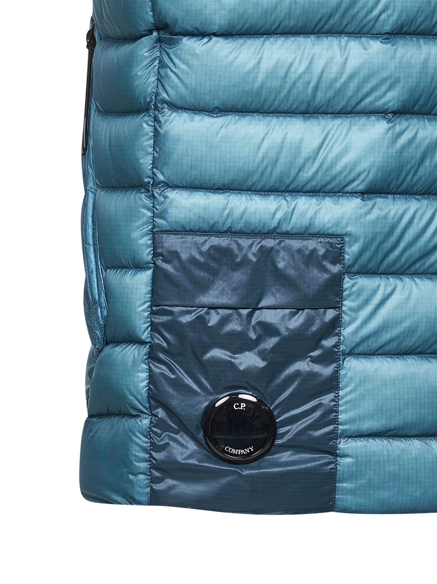 Light blue D.D. Shell padded vest