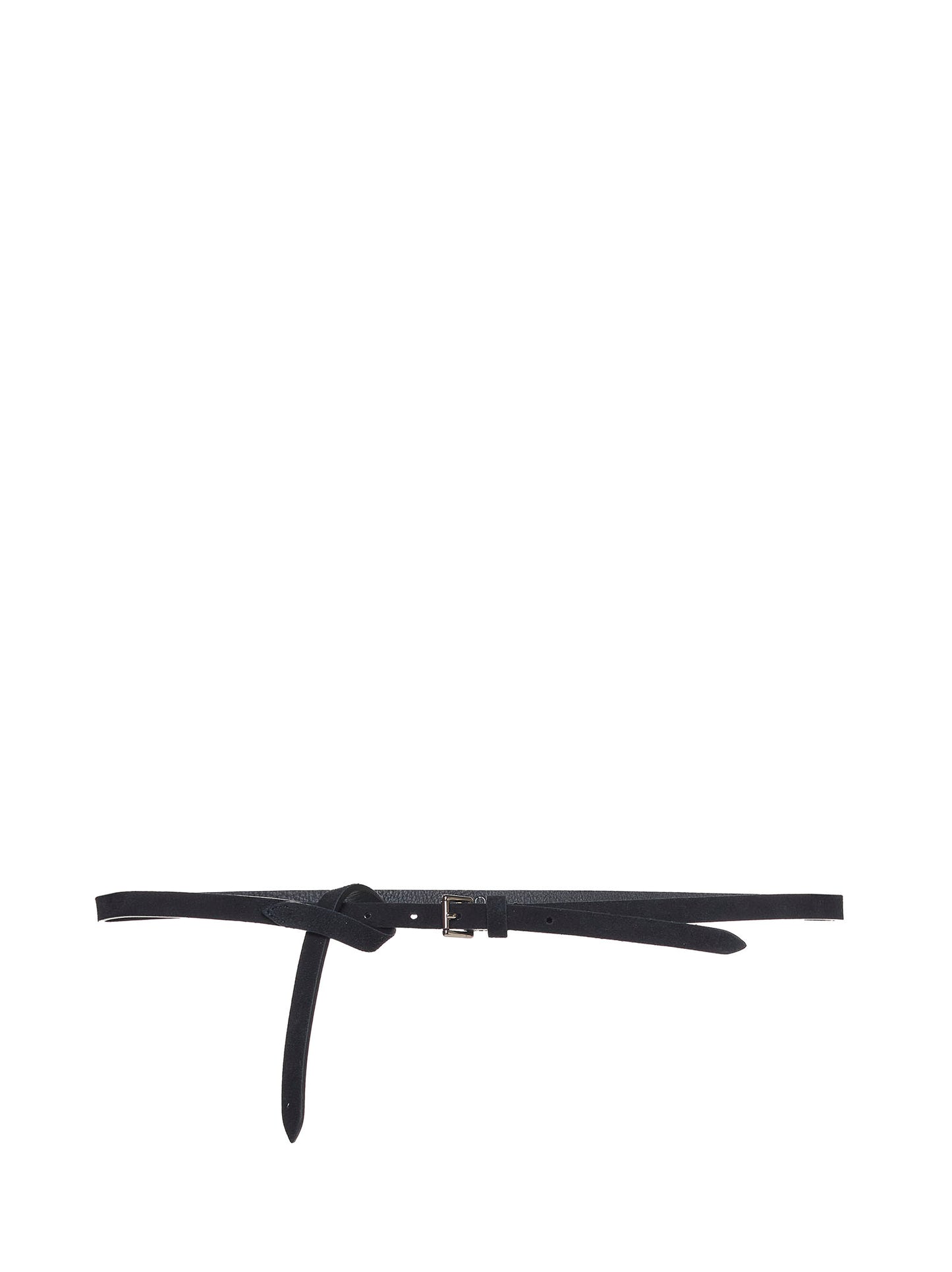 Black suede belt