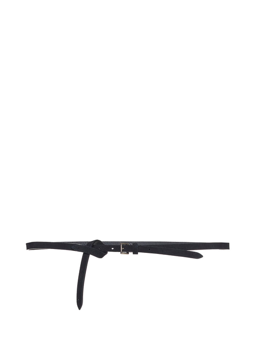 Black suede belt
