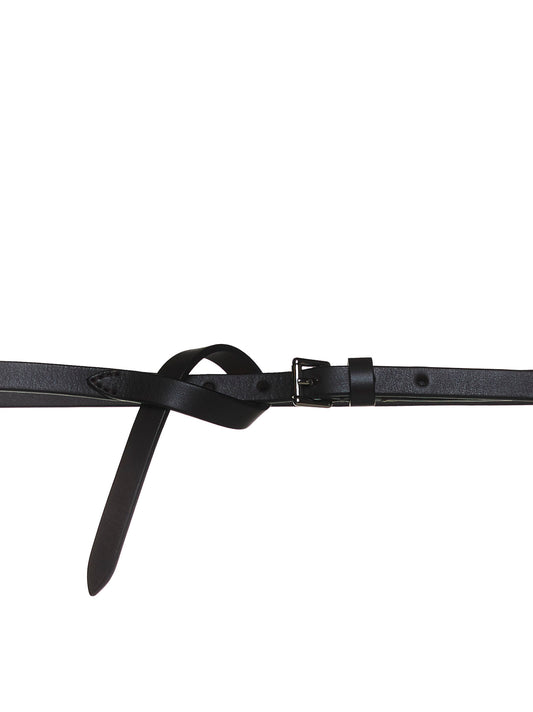 Brown buffalo leather belt