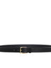 Black Saffiano leather belt
