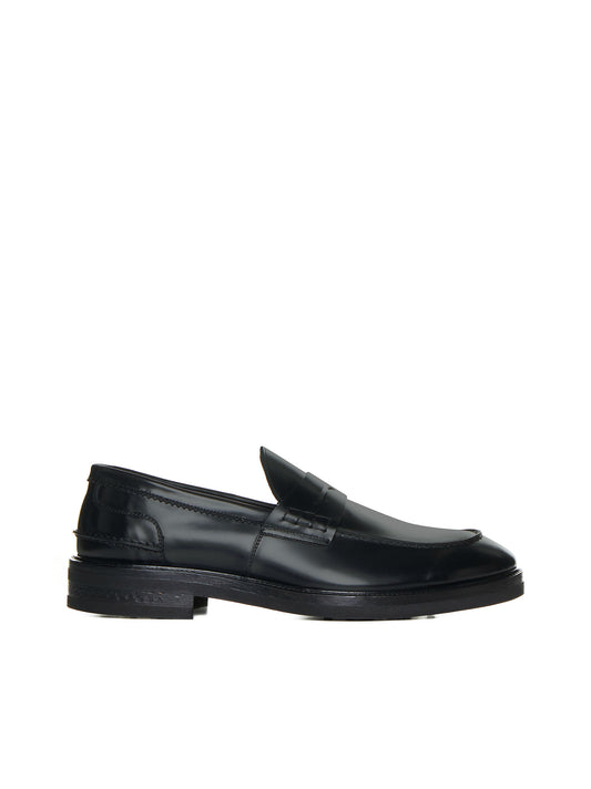 D 4.0 Leather penny loafers