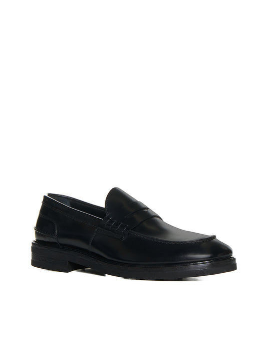 D 4.0 Leather penny loafers