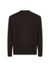Maglia relaxed-fit in lana vergine marrone