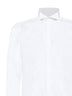 Camicia collo diplomatico in cotone bianco