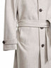 Sand virgin wool belted coat