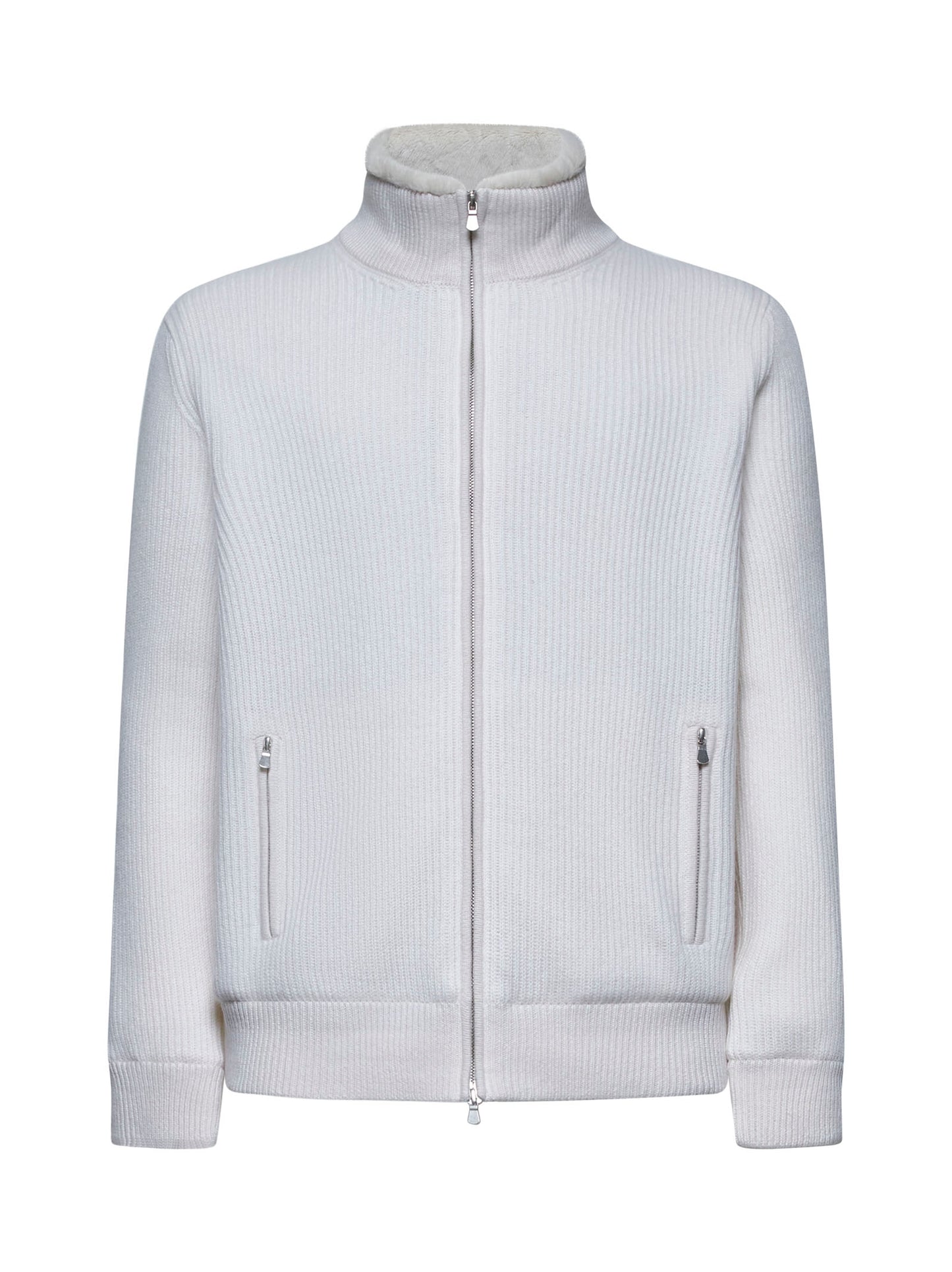 Ivory zip-up jacket