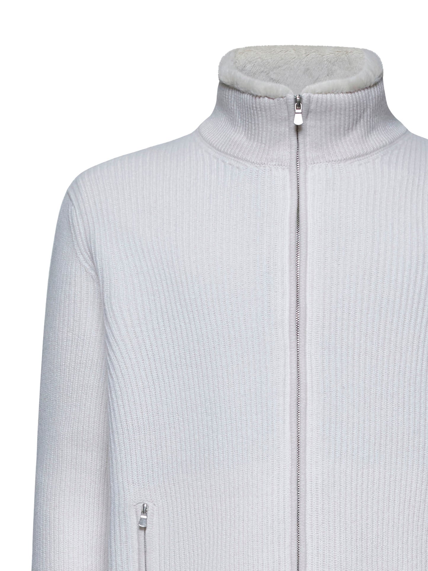 Ivory zip-up jacket