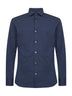Blue stretch jersey shirt