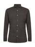 Brown stretch jersey shirt