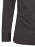 Brown stretch jersey shirt