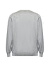 Grey silk and cotton crewneck sweater