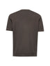 Brown cotton knit T-shirt
