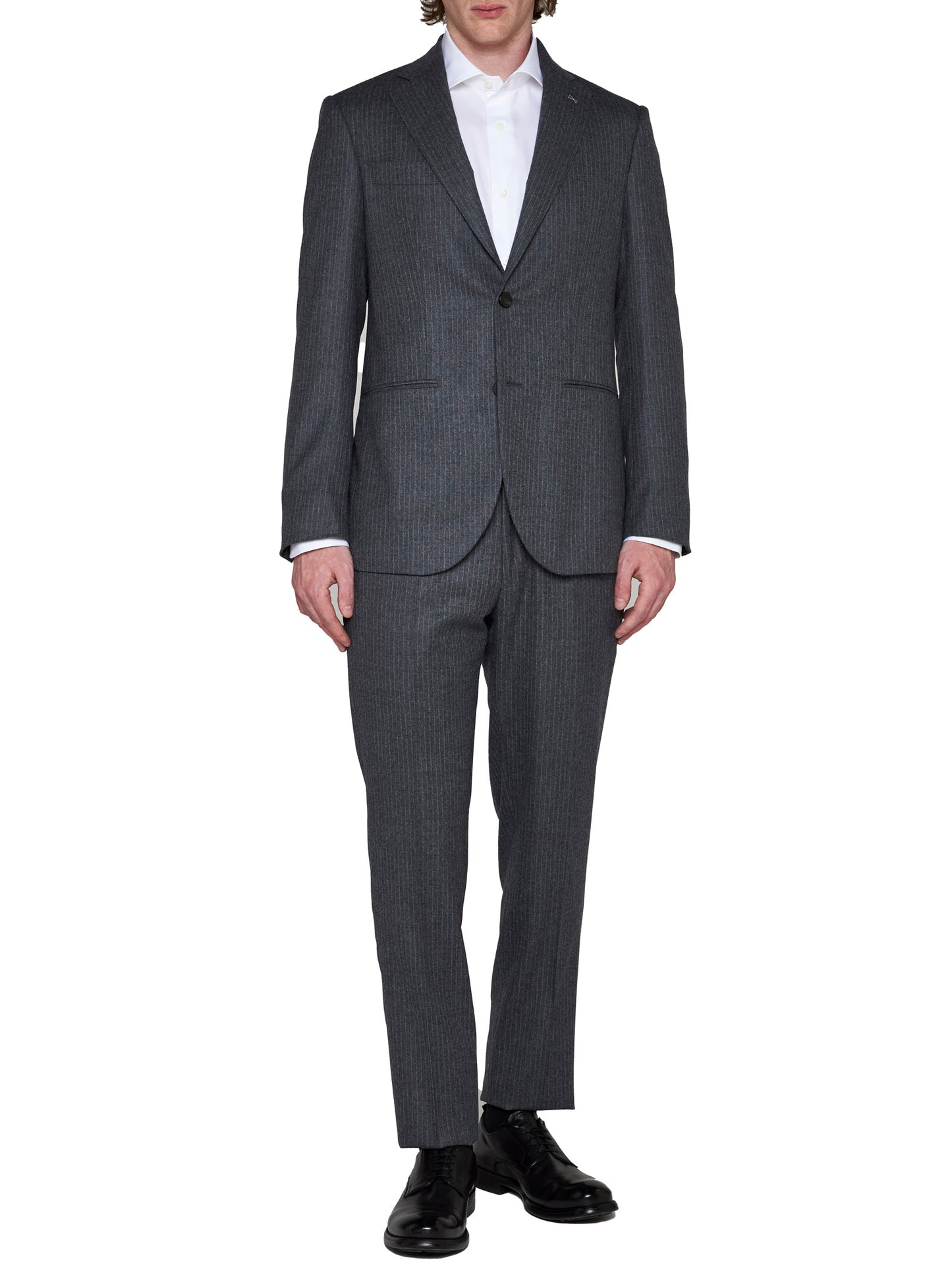 D4.0 grey pinstripe suit