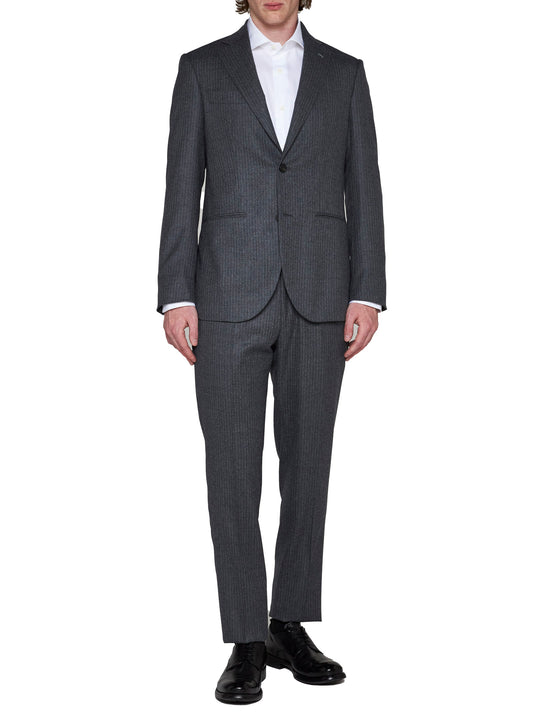 D4.0 grey pinstripe suit