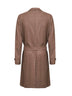 Biscuit wool blend belted coat