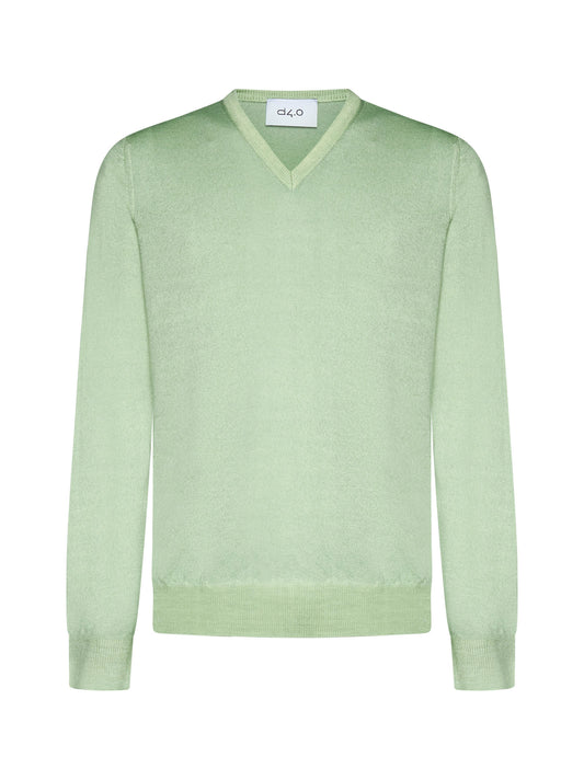 Virgin wool crew-neck
