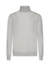 Grey virgin wool turtleneck sweater